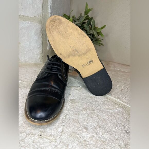 Stacy Adams black oxfords sz 4 - Picture 7 of 7